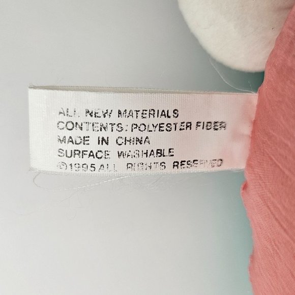 International Silver Bunny Rabbit Plush Parachute Easter Vintage Plastic Eyes - Picture 9 of 9